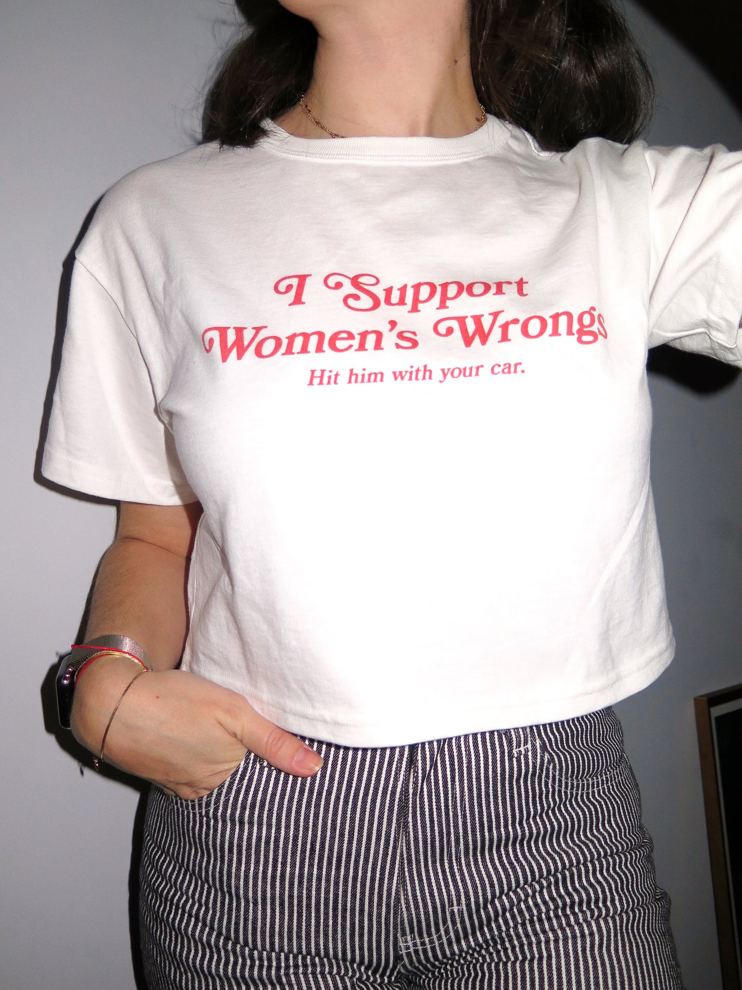 I Support Women's Wrongs - F1 Academy Crop Top