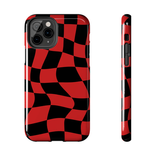 Haas Red - Checkered Flag Phone Case