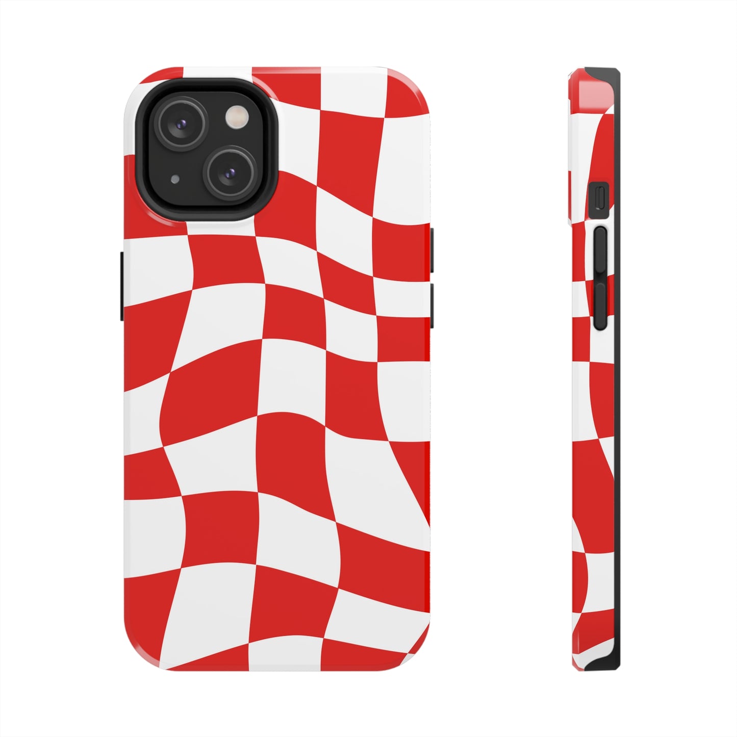 Ferrari Red - Checkered Phone Case