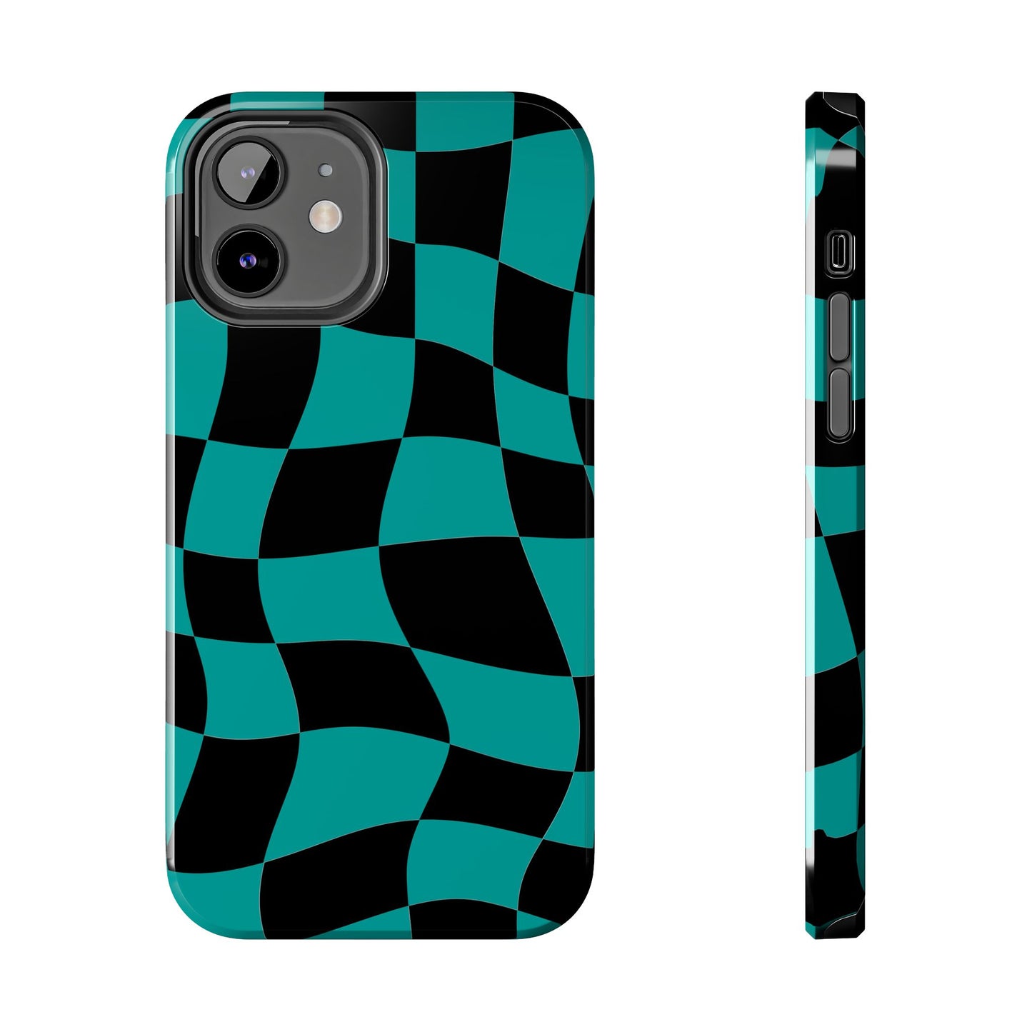 Mercedes Teal - Checkered Flag Phone Case