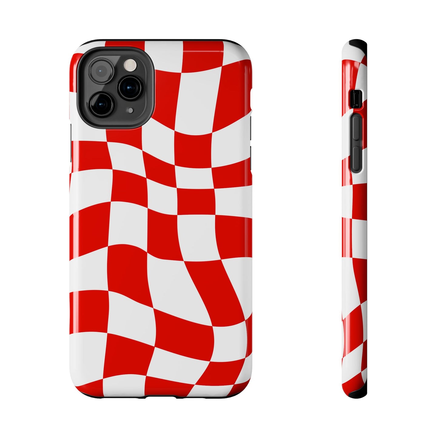 Ferrari Red - Checkered Phone Case