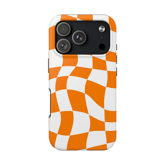 McLaren Orange - Checkered Flag Phone Case