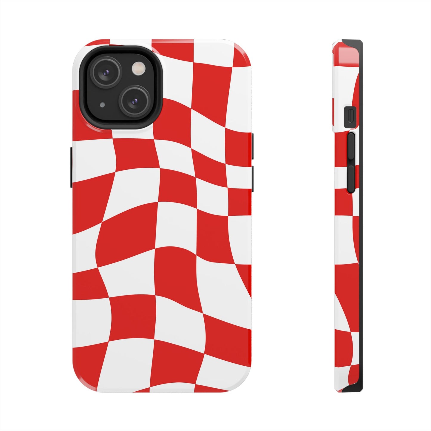 Ferrari Red - Checkered Phone Case