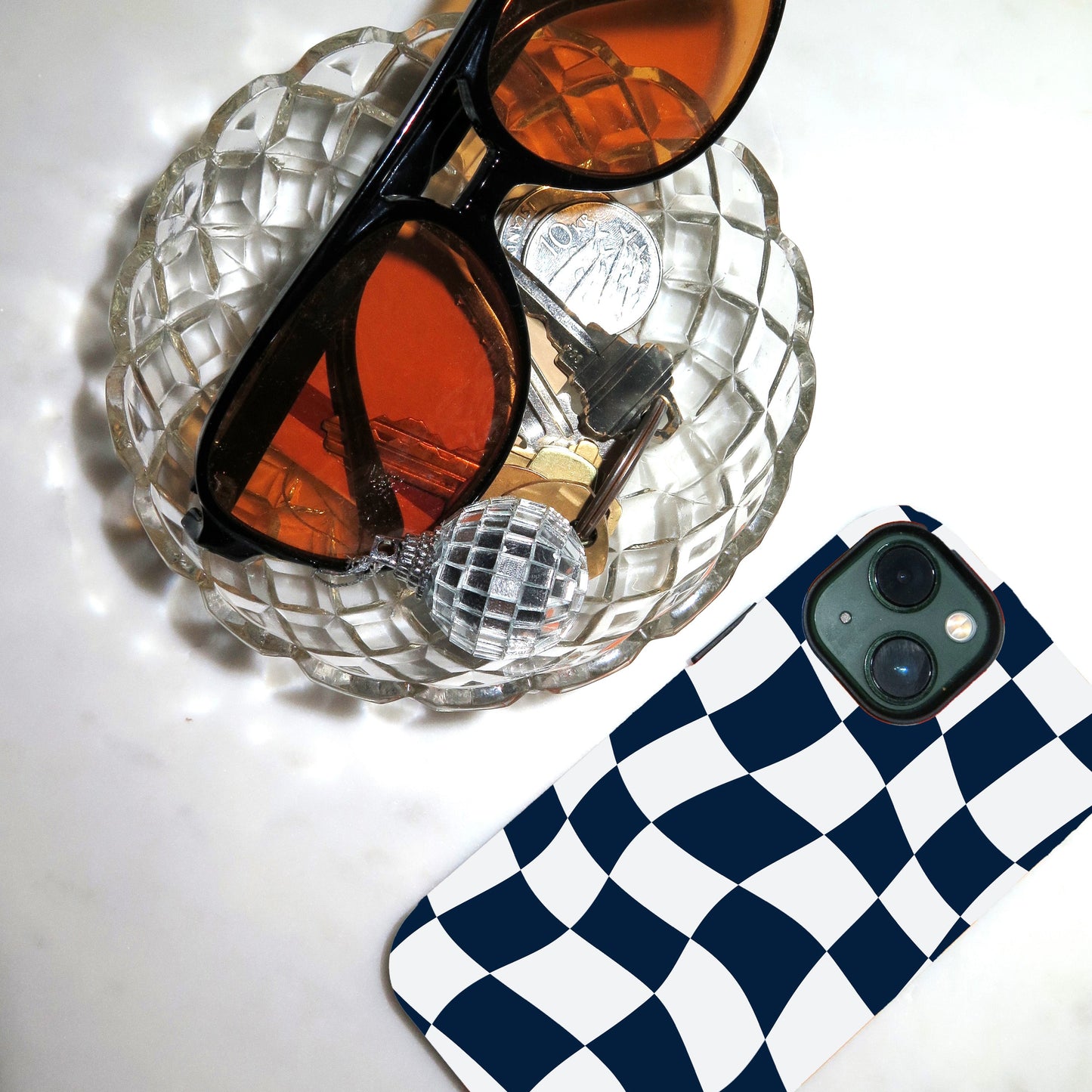 Racing Bulls Blue - Checkered Flag Phone Case