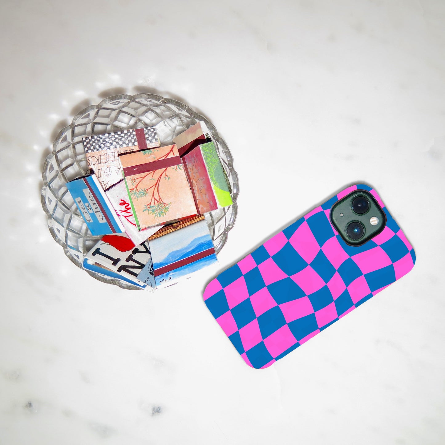 Alpine Pink - Checkered Flag Phone Case