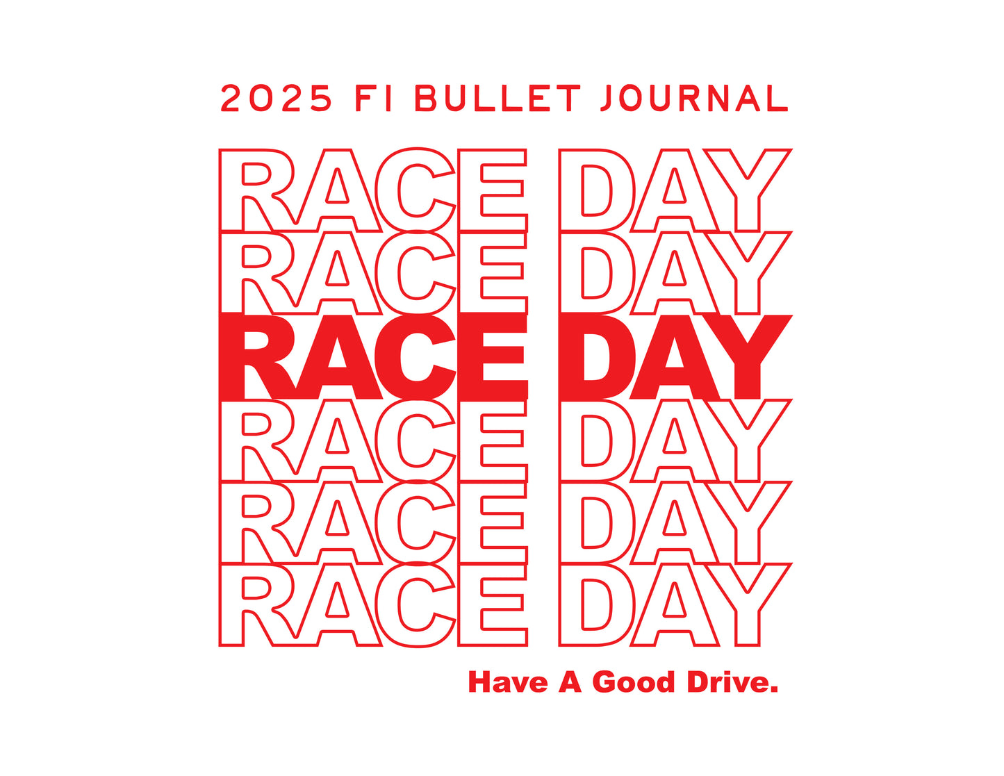 Formula 1 Bullet Journal - Digital Download